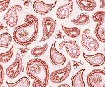 Ursus TRANSP.PAPIER "PAISLEY"115G.A4,5BL.ROT