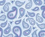 Ursus TRANSP.PAPIER "PAISLEY"115G.A4,5BL.BLAU