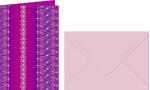 Ursus GRUSSK./COUV.11,3x16,5CM,5 PAAR BORDÜREN PINK