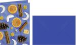 Ursus GRUSSK./COUV.11,3x16,5CM,5P.WEIHN.-POTP.BLAU