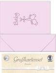 Ursus DOPPELKARTE GELASERT+ KUVERT,SOECK.ROSA