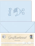 Ursus DOPPELKARTE GELASERT+ KUVERT,KIND.WAG.HE.BLAU