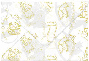 Ursus TRANSP.COUVERTS B6,5ST.CHRISTMAS WEISS
