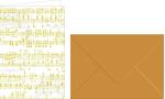 Ursus GRUSSK./COUV.DIN A6,5 PAAR NOTEN WEISS/GOLD