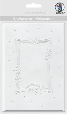 Ursus GRUSSK.SET CELEBRATION "WEISS" MOTIV:ART DECO