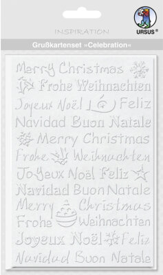 Ursus GRUSSK.SET CELEBRATION "WEISS" MOTIV:FRO.WEIH