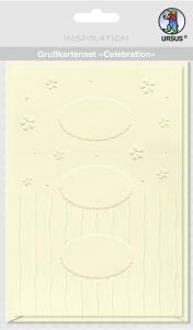 Ursus GRUSSK.SET CELEBRATION "CREME" MOTIV:STREUBLU