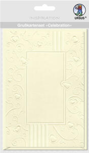 Ursus GRUSSK.SET CELEBRATION "CREME" MOTIV:HERZRANK