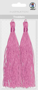 Ursus TRODDELN,2ST.14CM LANG,+KORDEL,1M,ROSA