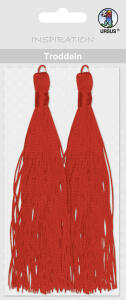 Ursus TRODDELN,2ST.14CM LANG,+KORDEL,1M,ROT