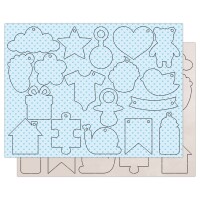 Ursus PAPER-TAGS BABY "ANTON",300G,5 BL,JE18ST