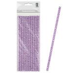 Ursus PAPIERSTROHHALME S CHEVRON LILA