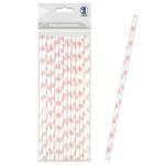 Ursus PAPIERSTROHHALME S PUNKTE ROSA