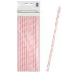 Ursus PAPIERSTROHHALME S HERZEN ROSA