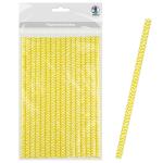 Ursus PAPIERSTROHHALME M CHEVRON GELB
