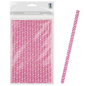 Ursus PAPIERSTROHHALME M CHEVRON EOSIN