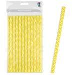 Ursus PAPIERSTROHHALME L CHEVRON GELB