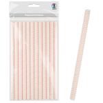 Ursus PAPIERSTROHHALME L CHEVRON ROSA