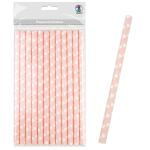 Ursus PAPIERSTROHHALME L HERZEN ROSA