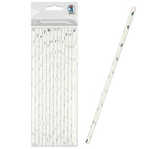 Ursus PAPIERSTROHHALME S HERZEN SILBER