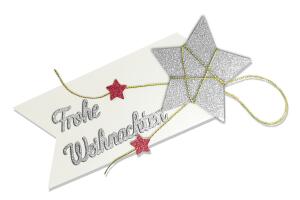 Ursus DESIGNSCHRIFTEN "FROHE WEIHNACHTEN" SILBER