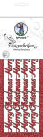Ursus DESIGNSCHRIFTEN "MERRY CHRISTMAS" RUBINROT