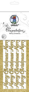 Ursus DESIGNSCHRIFTEN "MERRY CHRISTMAS" GOLD