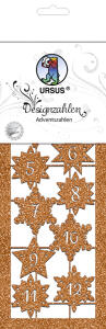 Ursus DESIGNZAHLEN "ADVENTSZAHLEN" KUPFER
