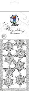Ursus DESIGNZAHLEN "ADVENTSZAHLEN" SILBER