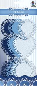 Ursus FELT DOILIES, Ø10CM, Ø8,9CM, Ø7CM 9STK