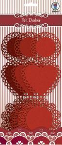 Ursus FELT DOILIES, Ø10CM, Ø8,9CM, Ø7CM 9STK