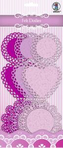 Ursus FELT DOILIES, Ø10CM, Ø8,9CM, Ø7CM 9STK