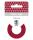 Ursus GLITTER TAPE 15MMx5M ROLLE,WEINROT
