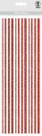 Ursus GLITTER STRIPES JE 3ST 2,5-4-5-6MMX305MM,ROT