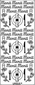 Ursus KREATIV STICKER 10x23CM,MOTIV 04,1ST.GOLD