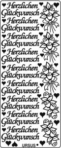 Ursus KREATIV STICKER 10x23CM,MOTIV 08,1ST.GOLD