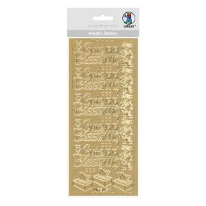 Ursus KREATIV STICKER 10x23CM,MOTIV 106,1ST.GOLD