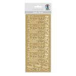 Ursus KREATIV STICKER 10x23CM,MOTIV 106,1ST.GOLD