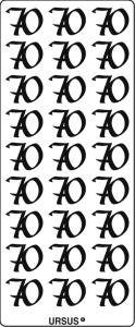 Ursus KREATIV STICKER 10x23CM,MOTIV 107,1ST.GOLD