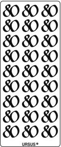 Ursus KREATIV STICKER 10x23CM,MOTIV 109,1ST.GOLD