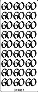 Ursus KREATIV STICKER 10x23CM,MOTIV 110,1ST.GOLD