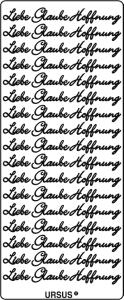 Ursus KREATIV STICKER 10x23CM,MOTIV:115,1ST. GOLD