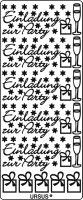 Ursus KREATIV STICKER 10x23CM,MOTIV 116,1ST.GOLD