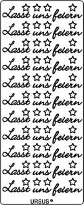 Ursus KREATIV STICKER 10x23CM,MOTIV 117,1ST.GOLD
