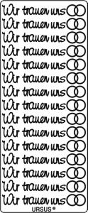 Ursus KREATIV STICKER 10x23CM,MOTIV 118,1ST.GOLD