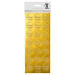 Ursus KREATIV STICKER 10x23CM,MOTIV 121,1ST.GOLD