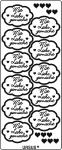 Ursus KREATIV STICKER 10x23CM,MOTIV 122,1ST.GOLD