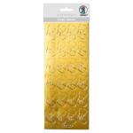 Ursus KREATIV STICKER 10x23CM,MOTIV 124,1ST.GOLD