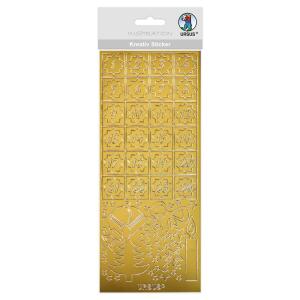 Ursus KREATIV STICKER 10x23CM,MOTIV 125,1ST.GOLD