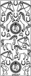 Ursus KREATIV STICKER 10x23CM,MOTIV 19,1ST.GOLD